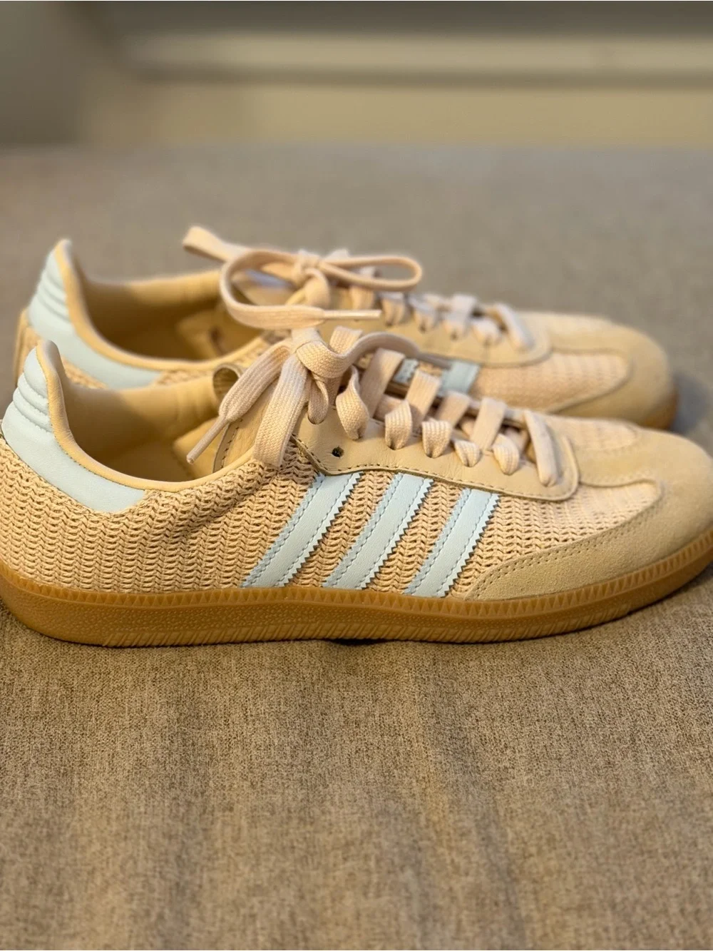 Adidas Samba OG Sneakers in Sand Strata Sky Tint. Size 7. Worn Once EUC - Picture 5 of 10